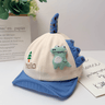 Cevorlyn Three Dimensional Cartoon Baby Dinosaur Soft Cap With Brim And Earflaps Summer Autumn Lightweight Style Fashionable